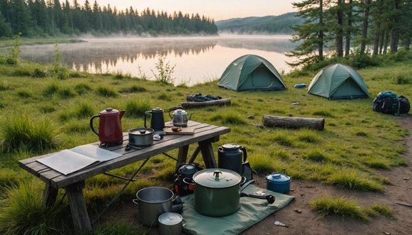 Se Préparer Pour Un Voyage de Camping en Bord de Rivière
