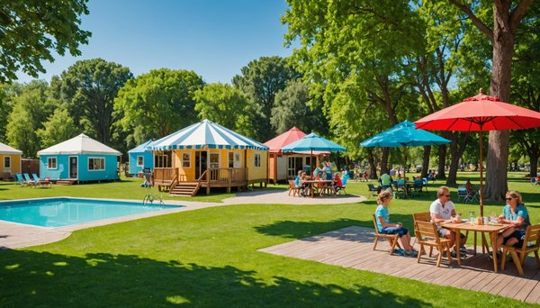 Profitez d'un hébergement de qualité et d'un magnifique parc aquatique au Camping Les Genêts